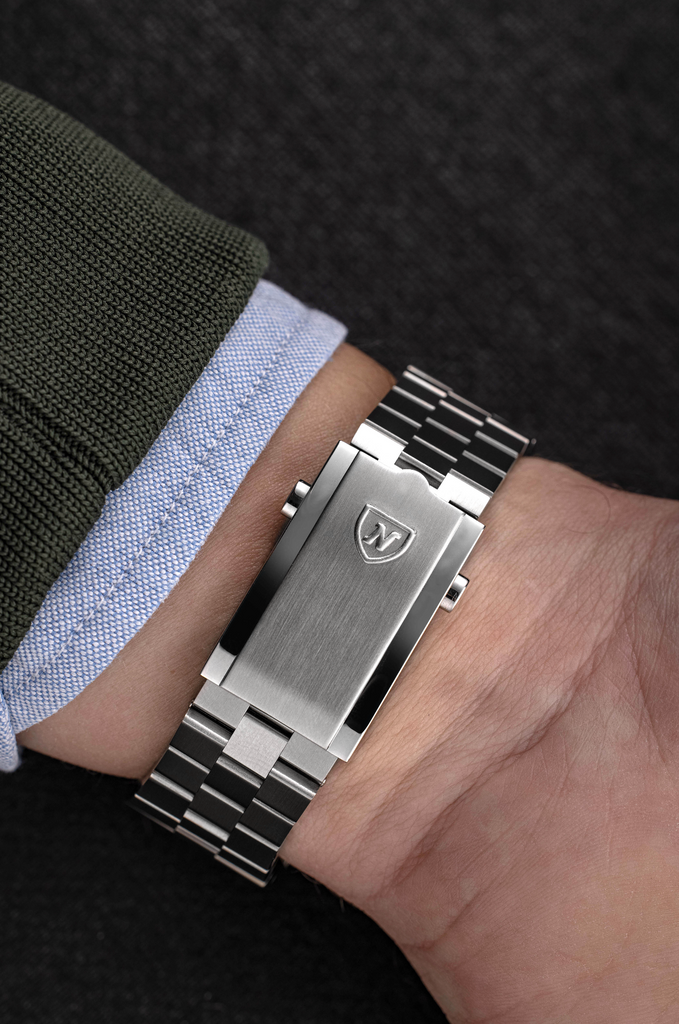 Pre-Order Nivada Grenchen Chronosport White on Bracelet -Swiss Order