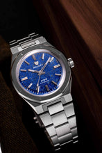 Load image into Gallery viewer, Nivada Grenchen F77 Stainless Steel Lapis Lazuli
