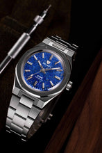 Load image into Gallery viewer, Nivada Grenchen F77 Stainless Steel Lapis Lazuli
