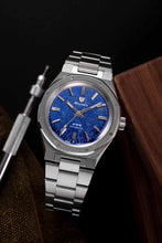 Load image into Gallery viewer, Nivada Grenchen F77 Stainless Steel Lapis Lazuli