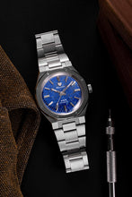 Load image into Gallery viewer, Nivada Grenchen F77 Stainless Steel Lapis Lazuli