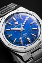 Load image into Gallery viewer, Nivada Grenchen F77 Stainless Steel Lapis Lazuli
