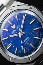 Load image into Gallery viewer, Nivada Grenchen F77 Stainless Steel Lapis Lazuli