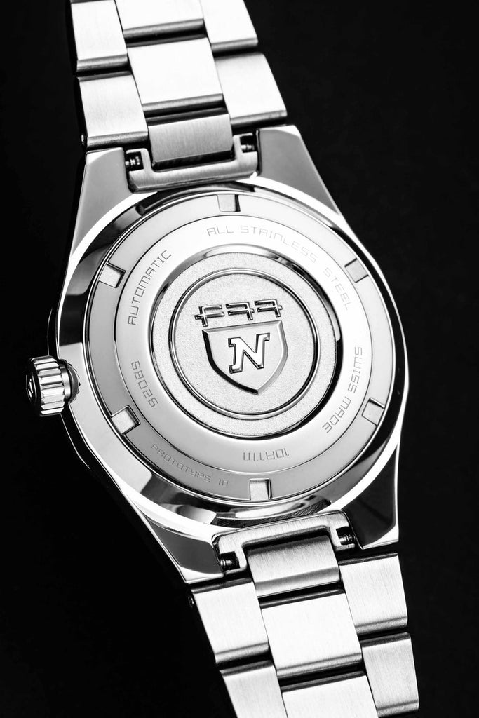 Nivada Grenchen F77 Stainless Steel Dark Blue Aventurine