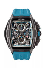 Load image into Gallery viewer, Cvstos Chrono Grey Brancard Black Titanium / Blue