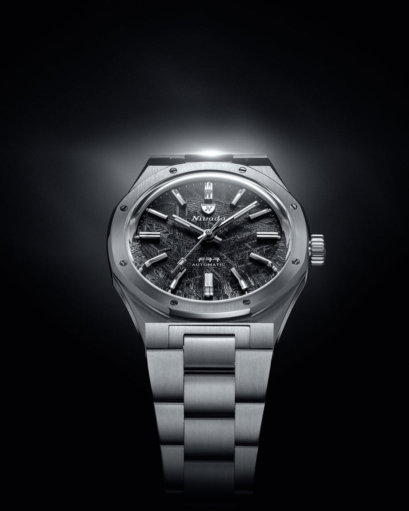 Nivada Grenchen F77 Stainless Steel METEORITE LIMITED EDITION