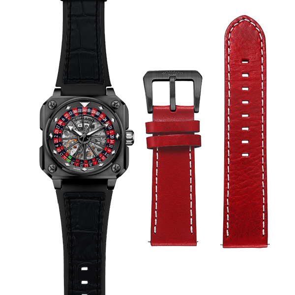ROULETTE MASTER SKELETON AUTOMATIC Black PVD