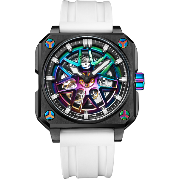 DOUBLE RACER SKELETON AUTOMATIC -RAINBOW