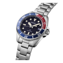 Load image into Gallery viewer, Seiko Prospex Solar Divers Watch SNE595P Blue/ Red Bezel