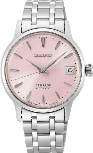 SEIKO Presage Cocktail Time Automatic Dress Watch Pink Ladies SRP839J
