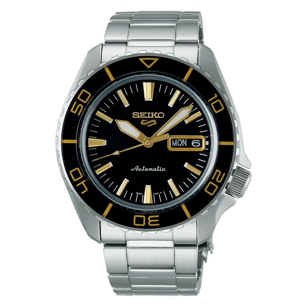 Seiko 5 Automatic SKX Series SRPK99K1 Black & Gold Marker