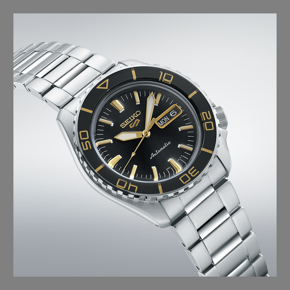Seiko 5 Automatic SKX Series SRPK99K1 Black & Gold Marker