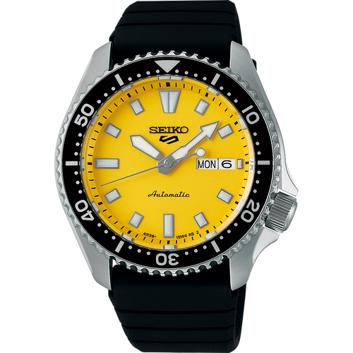 Seiko 5 Automatic 5 SKX Series SRPL87K Yellow on rubber