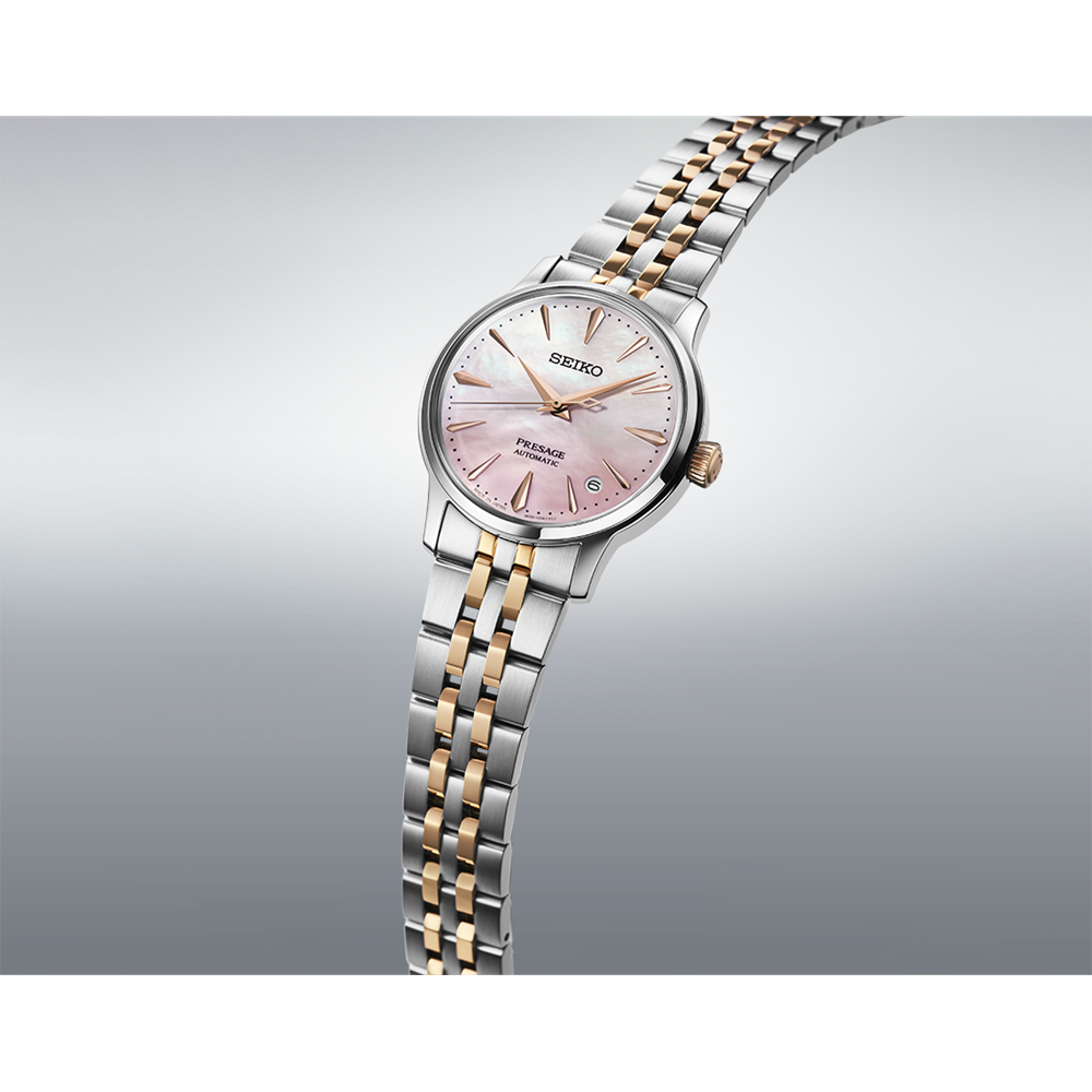 SEIKO Presage Cocktail Time Automatic Pink Dial Watch Limited Edition SRPM06J