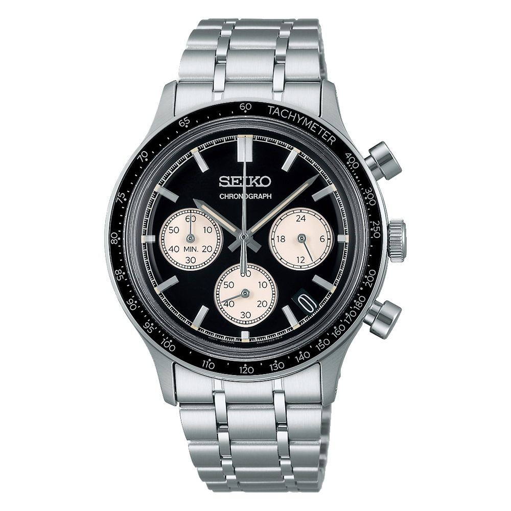 Seiko Discover More Black Chronograph Quartz SSB479P