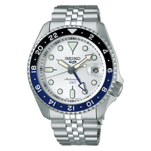 Load image into Gallery viewer, Seiko 5 Automatic G.M.T Watch SSK033K White Dial