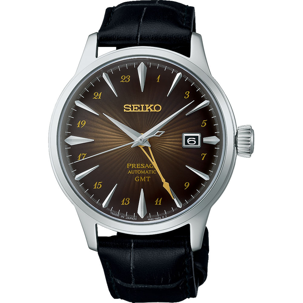 Seiko SSK039J Presage Cocktail Time Brown GMT