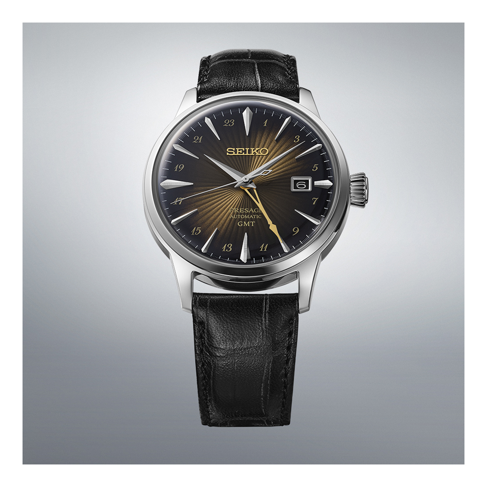 Seiko SSK039J Presage Cocktail Time Brown GMT