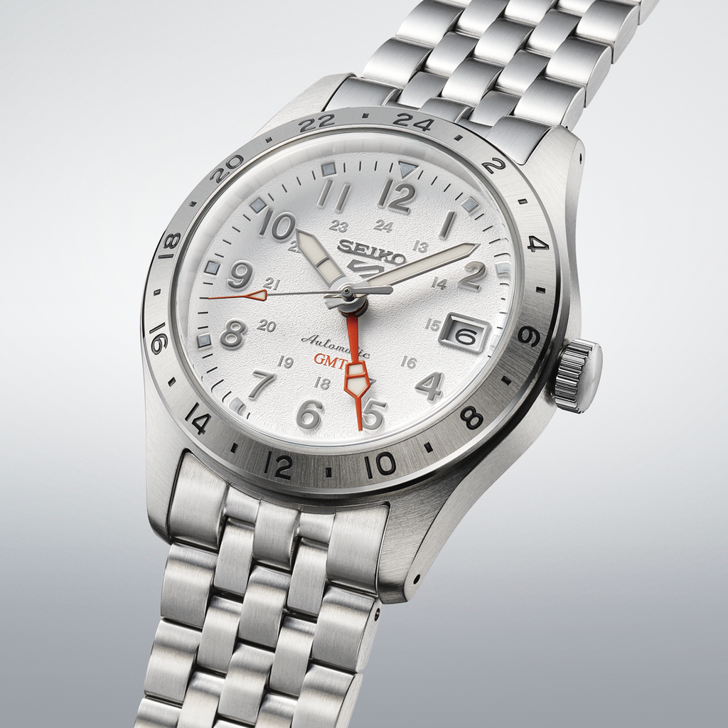 Seiko 5 Automatic Field Sport G.M.T Watch White SSK059K