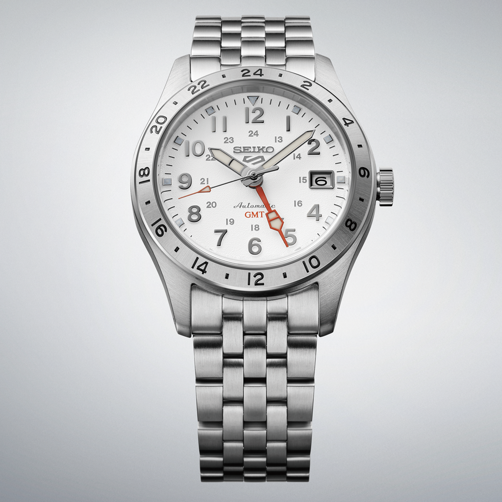 Seiko 5 Automatic Field Sport G.M.T Watch White SSK059K