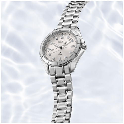 Seiko Prospex Sea Quartz Analogue Watch Silver SUR595