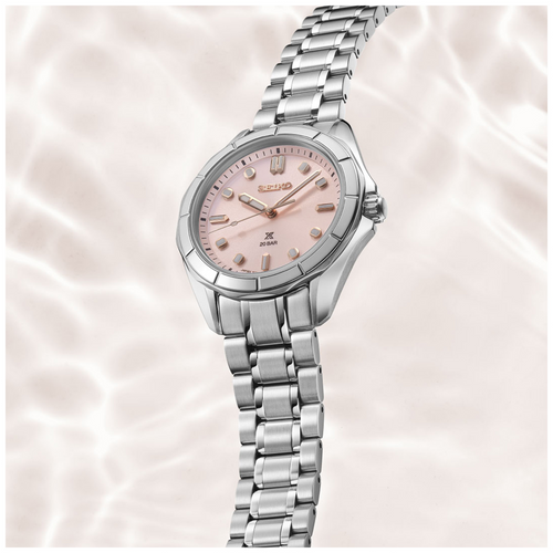 Seiko Prospex Sea Quartz Analogue Watch Pink SUR597