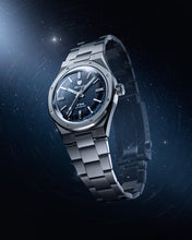 Load image into Gallery viewer, Nivada Grenchen F77 Stainless Steel Dark Blue Aventurine