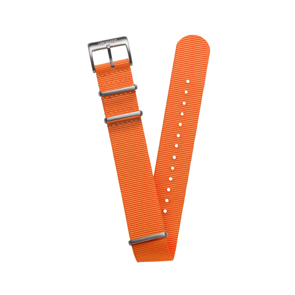 NYLON NATO STEEL STRAP INTERNATIONAL ORANGE