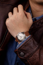 Load image into Gallery viewer, Nivada Grenchen Antarctic EGGSHELL BEIGE LUMINOVA ON BEAD OF RICE BRACELET - 38mm