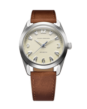 Load image into Gallery viewer, Nivada Grenchen Antarctic EGGSHELL BEIGE LUMINOVA ON BEAD OF RICE BRACELET - 38mm