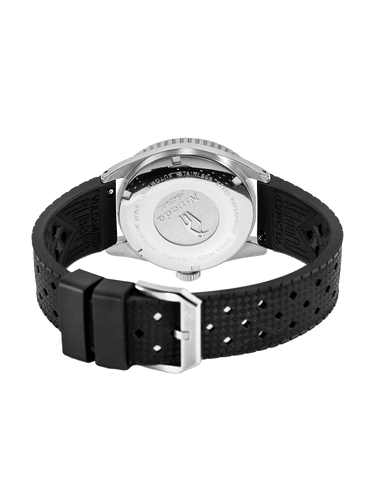 Nivada Antarctic Diver No Date with Tropical Black Rubber Strap