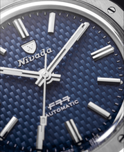 Load image into Gallery viewer, Nivada Grenchen F77 Blue No Date on Bracelet