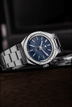 Load image into Gallery viewer, Nivada Grenchen F77 Blue No Date on Bracelet