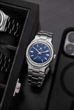 Load image into Gallery viewer, Nivada Grenchen F77 Blue No Date on Bracelet