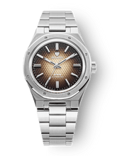 Load image into Gallery viewer, Nivada Grenchen F77 Brown Smoked No Date on Bracelet