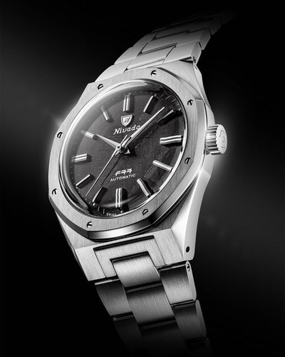 Nivada Grenchen F77 Stainless Steel Meteorite MK2 - 38mm