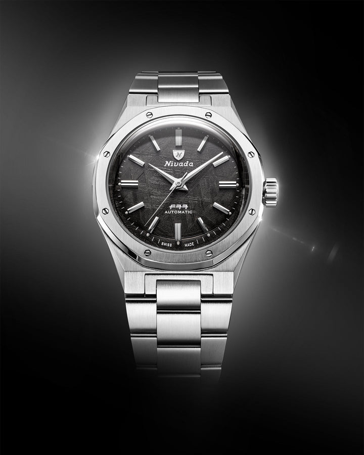 Nivada Grenchen F77 Stainless Steel Meteorite MK2 - 38mm