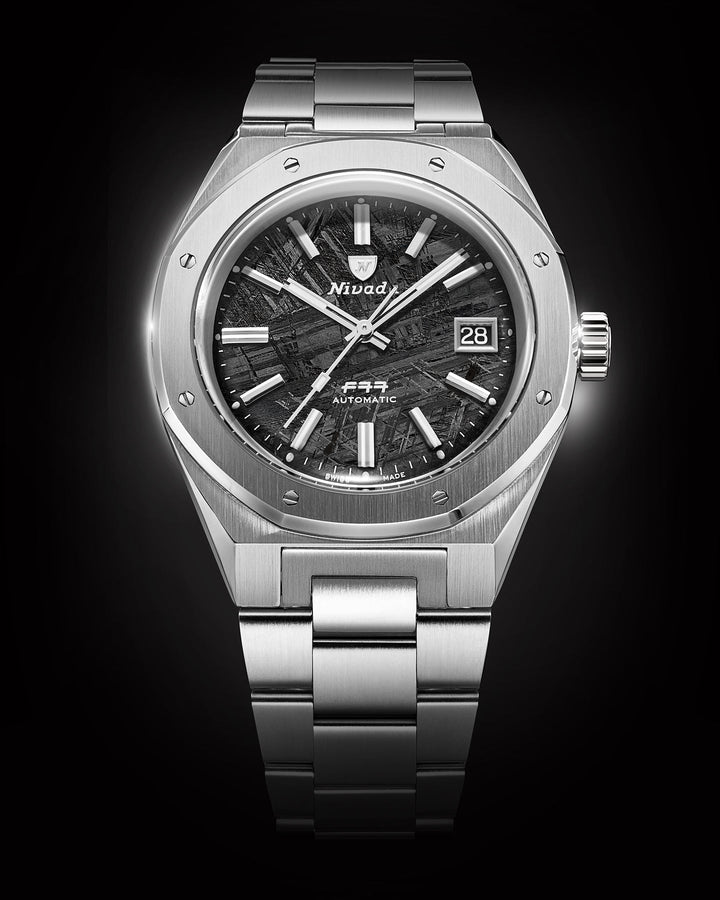 Nivada Grenchen F77 Stainless Steel Meteorite MK2 - 41mm