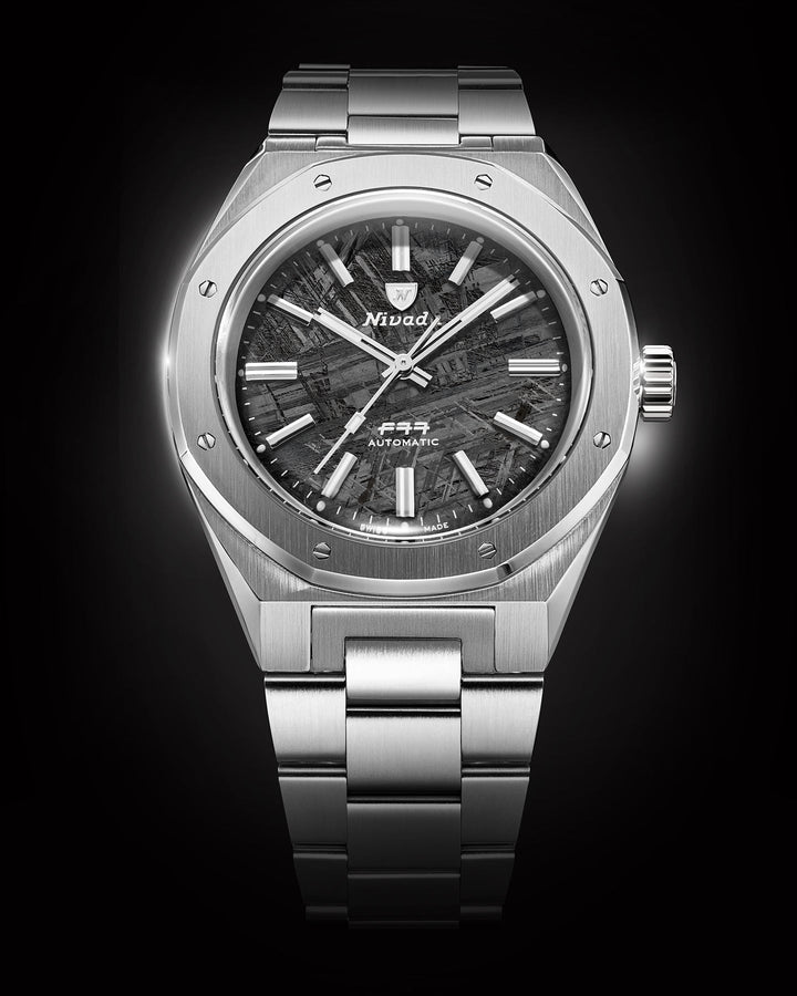 Nivada Grenchen F77 Stainless Steel Meteorite MK2 - 41mm