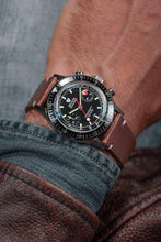 Load image into Gallery viewer, Nivada Grenchen Chronomaster Lollipop - Manual on Black Tropic Strap