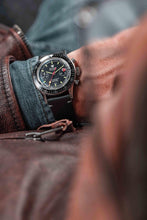 Load image into Gallery viewer, Nivada Grenchen Chronomaster Lollipop - Manual on Black Tropic Strap
