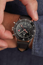 Load image into Gallery viewer, Nivada Grenchen Chronomaster Lollipop - Manual on Black Tropic Strap