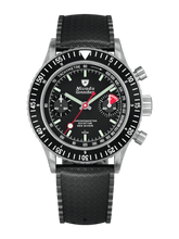 Load image into Gallery viewer, Nivada Grenchen Chronomaster Lollipop - Manual on Black Tropic Strap