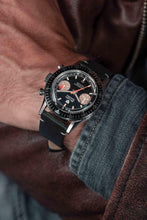 Load image into Gallery viewer, Nivada Grenchen Chronomaster White Orange Boy - Manual on Bracelet