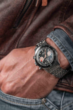 Load image into Gallery viewer, Nivada Grenchen Chronomaster White Orange Boy - Manual on Bracelet