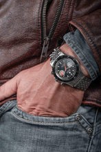 Load image into Gallery viewer, Nivada Grenchen Chronomaster White Orange Boy - Manual on Bracelet