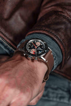 Load image into Gallery viewer, Nivada Grenchen Chronomaster White Orange Boy - Manual on Bracelet
