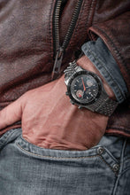 Load image into Gallery viewer, Nivada Grenchen Chronomaster White Orange Boy - Manual on Bracelet