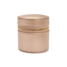 Load image into Gallery viewer, Wolf Palermo Double Watch Roll with Jewellery Pouch Rose Gold