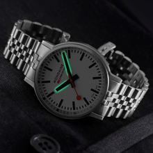 Load image into Gallery viewer, Mondaine Official Swiss Railways Stop2Go BackLight 41mm Watch